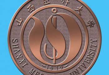 創意校徽雕塑廠家 現代廣場小品 公園校徽雕塑廠