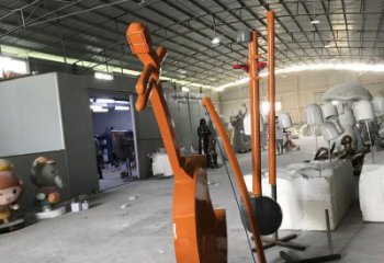 街頭二胡雕塑廠家 大型別墅區擺件 創意二胡雕塑廠