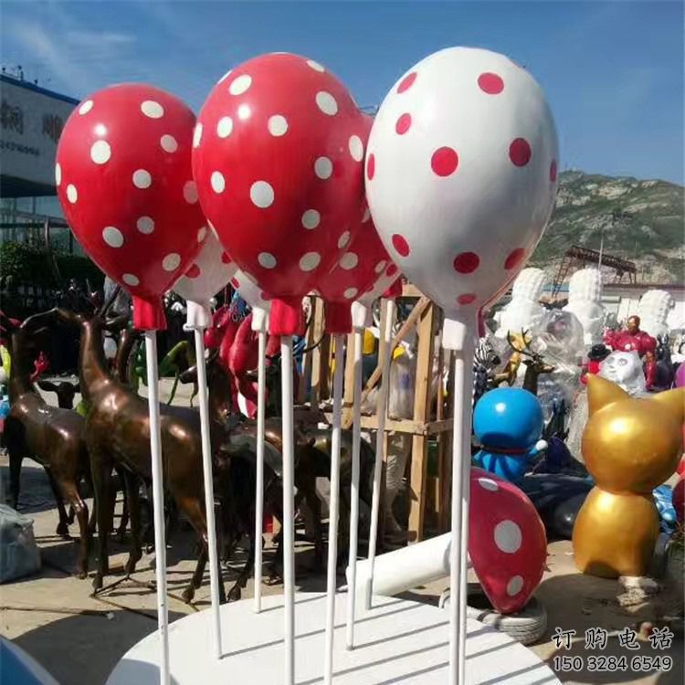 彩繪氣球雕塑廠家 抽象公園擺件 街頭氣球雕塑廠