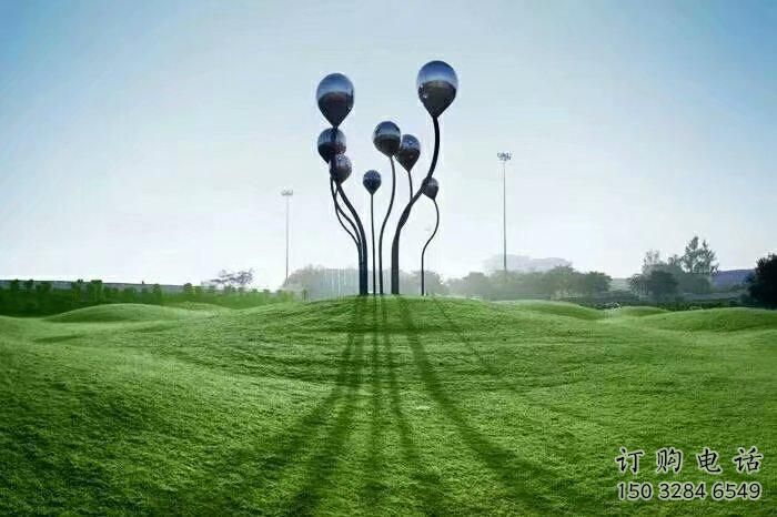 幾何氣球雕塑廠家 鏡面小品 創意氣球雕塑廠