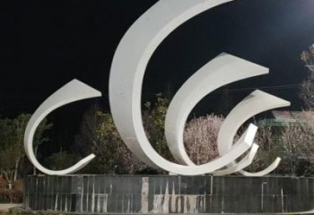 街道船帆雕塑廠家 現(xiàn)代擺件 鏡面不銹鋼船帆雕塑廠