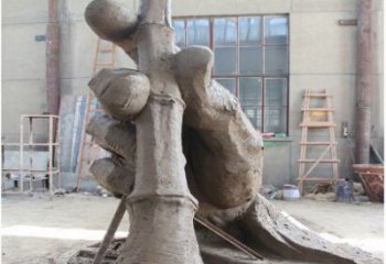 大型毛筆雕塑廠家 抽象小品 戶外不銹鋼毛筆雕塑加工