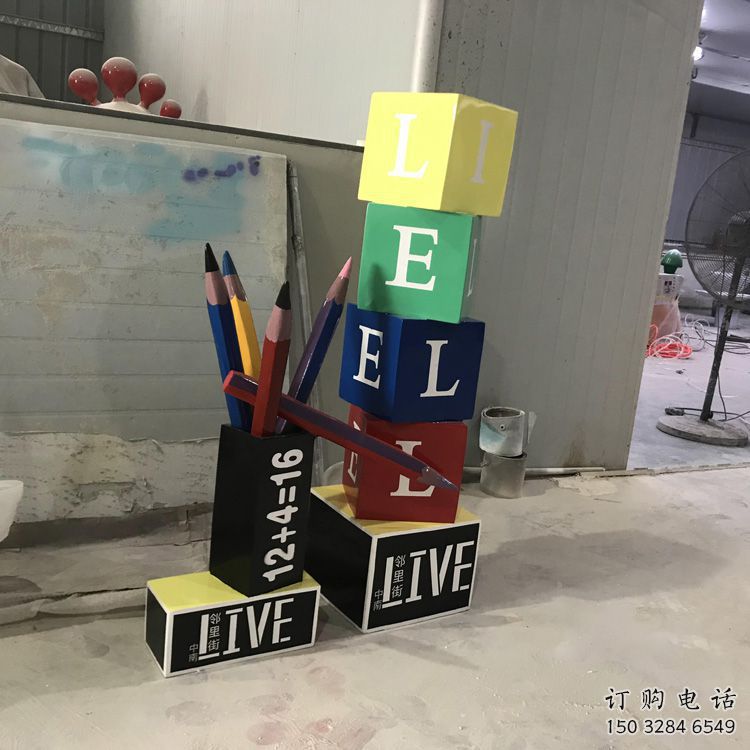 異形鋼筆雕塑廠家 現代公園小品 廣場不銹鋼鋼筆雕塑廠