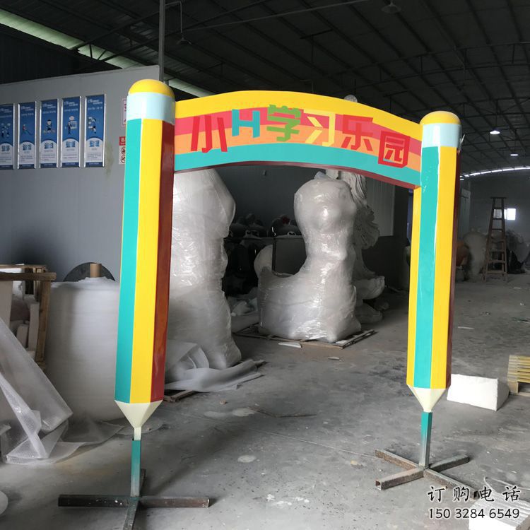 幾何鉛筆雕塑廠家 幼兒園小品 創(chuàng)意不銹鋼鉛筆雕塑加工廠