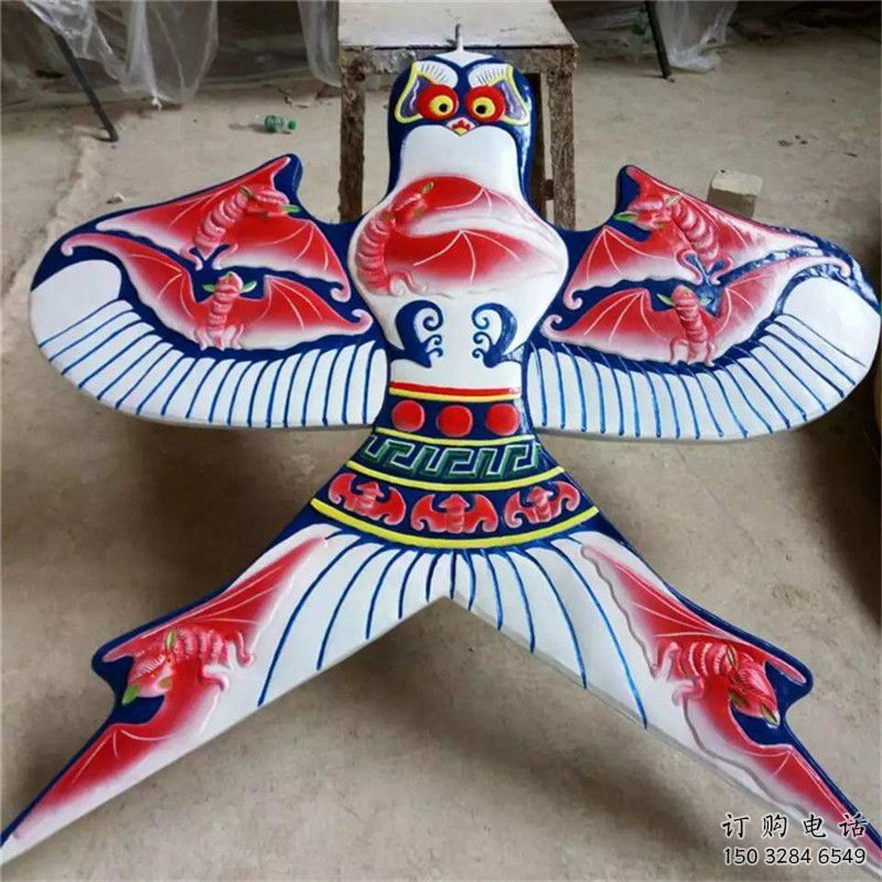 烤漆風箏雕塑廠家 創意小品 戶外不銹鋼風箏雕塑加工廠