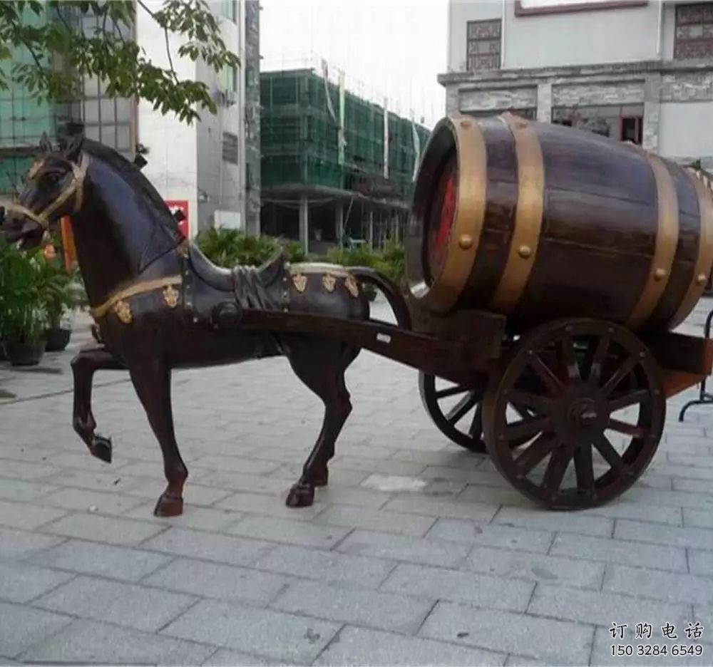 庭院酒罐雕塑廠家 公園廣場(chǎng)小品 仿古酒罐雕塑廠