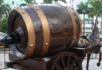 步行街酒罐雕塑廠家 游樂場小品 抽象酒罐雕塑加工廠