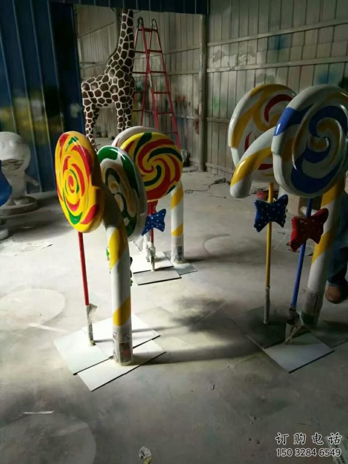 商業街糖果雕塑廠家 歐式公園擺件 廣場不銹鋼糖果雕塑加工廠