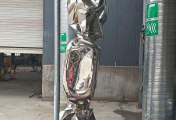廣場(chǎng)糖果雕塑廠家 抽象戶(hù)外小品 大型不銹鋼糖果雕塑廠
