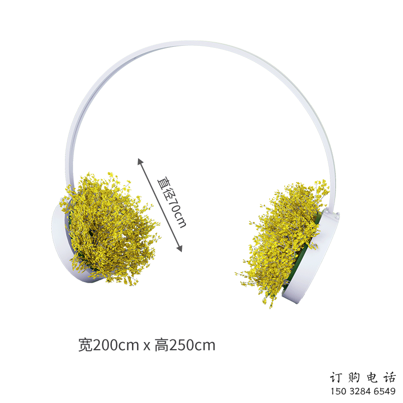 創(chuàng)意耳麥雕塑廠家 戶外廣場(chǎng)小品 公園不銹鋼耳麥雕塑廠