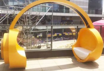 戶外耳機雕塑廠家 噴漆小品 現(xiàn)代不銹鋼耳機雕塑廠