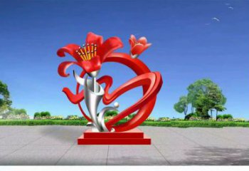 幾何果樹雕塑廠家 現(xiàn)代烤漆小品 創(chuàng)意不銹鋼果樹雕塑廠