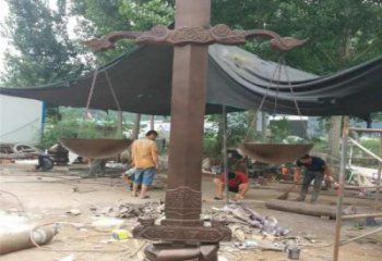 廣場天平雕塑廠家 公園小品 大型不銹鋼天平雕塑廠