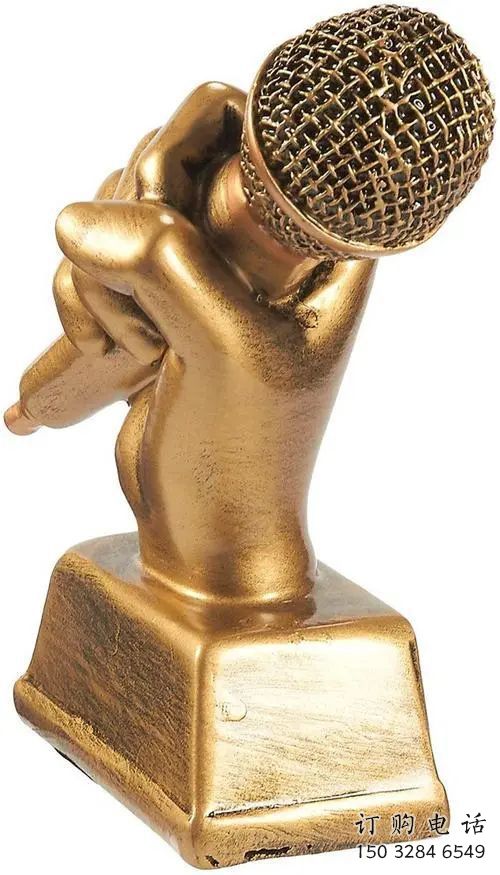 歐式話筒雕塑廠家 抽象公園擺件 體育場不銹鋼話筒雕塑廠