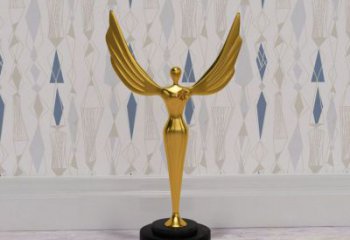 電鍍獎杯雕塑廠家 廣場園林擺件 戶外不銹鋼獎杯雕塑廠