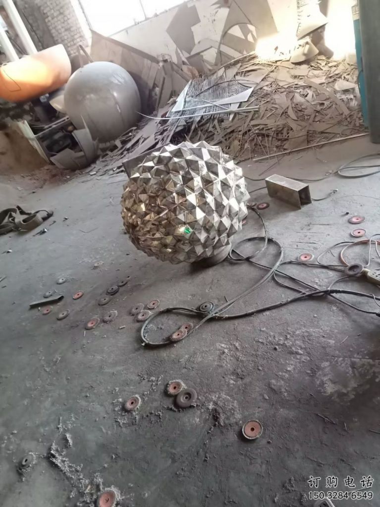 中式松塔雕塑廠家 抽象幾何小品 異形不銹鋼松塔雕塑廠