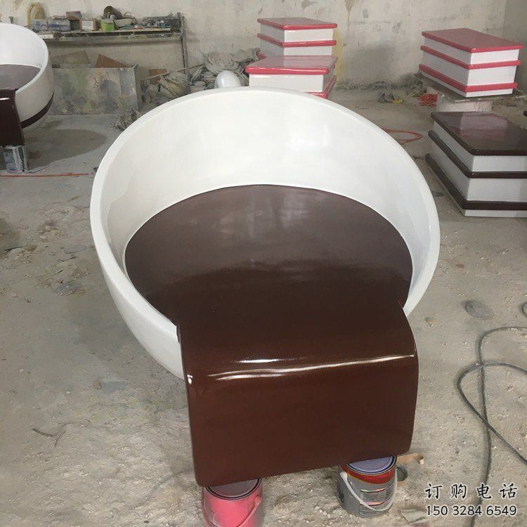 酒店咖啡杯雕塑廠家 創意公園小品 現代咖啡杯雕塑廠