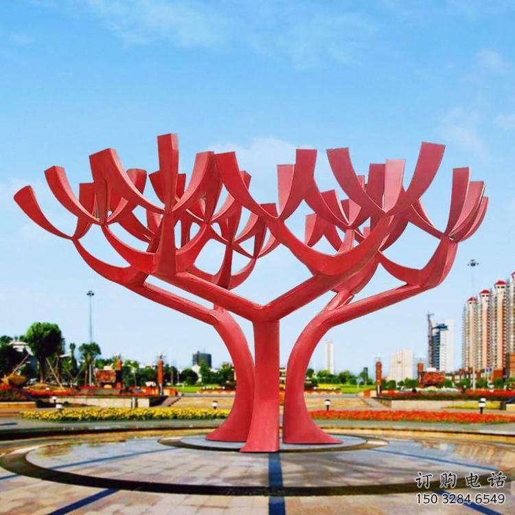 烤漆花傘雕塑廠家 現(xiàn)代公園小品 戶外不銹鋼花傘雕塑定做