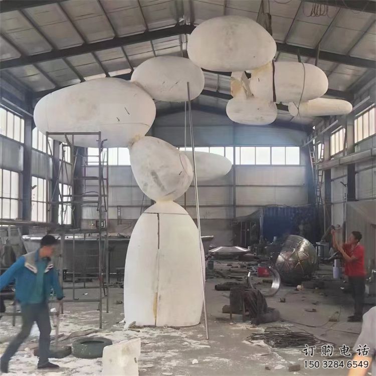 異形景觀石雕塑廠家 現代小品 幾何不銹鋼景觀石雕塑廠