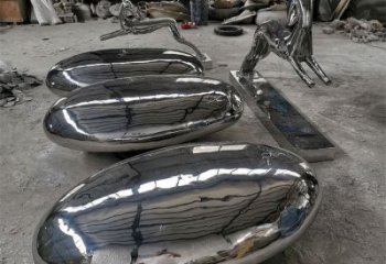 創意景觀石雕塑廠家 現代小品 公園不銹鋼景觀石雕塑廠