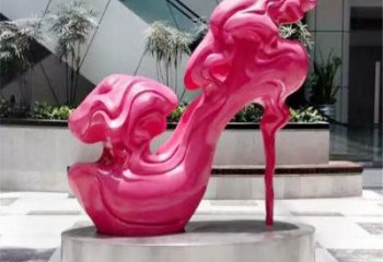 抽象高跟鞋雕塑廠家 彩繪工藝小品 戶外高跟鞋雕塑價格
