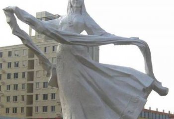 廣場(chǎng)哈達(dá)雕塑廠家 公園抽象小品 