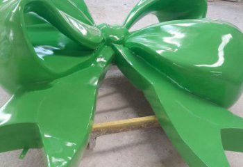 創(chuàng)意蝴蝶結(jié)雕塑廠家 彩繪小品 公園蝴蝶結(jié)雕塑廠