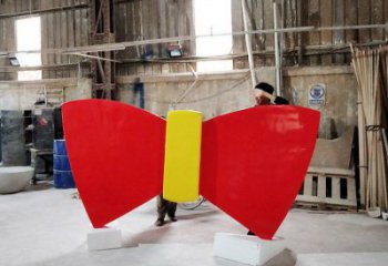 烤漆蝴蝶結(jié)雕塑廠家 現(xiàn)代創(chuàng)意小品 戶(hù)外蝴蝶結(jié)雕塑價(jià)格