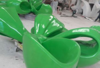 異形蝴蝶結(jié)雕塑廠家 現(xiàn)代公園小品 創(chuàng)意蝴蝶結(jié)雕塑生產(chǎn)制作