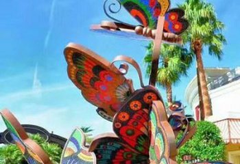 大型蝴蝶樹雕塑廠家 鍛造小品 創(chuàng)意不銹鋼蝴蝶樹雕塑廠