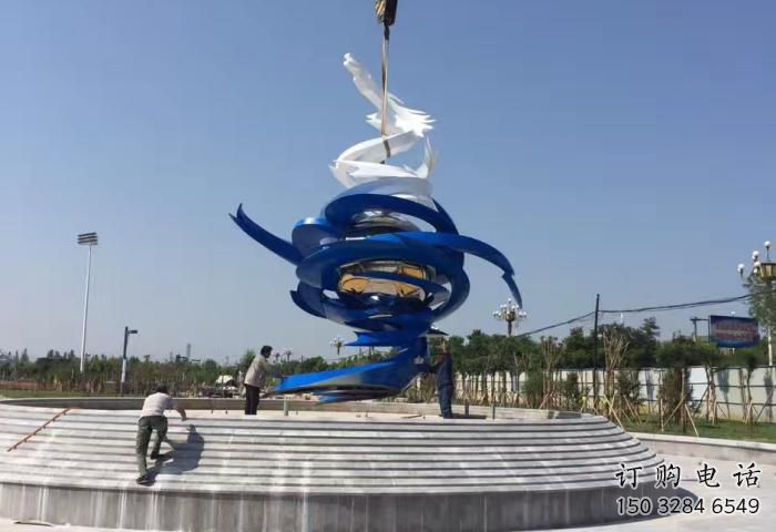 創意龍卷風雕塑廠家 抽象小品 公園不銹鋼龍卷風雕塑廠