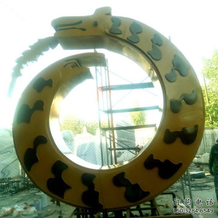 仿古龍頭雕塑廠家 草地小品 房地產(chǎn)不銹鋼龍頭雕塑廠