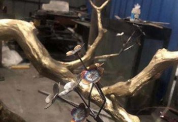 鏤空梅花雕塑廠家 園林小品 住宅小區不銹鋼梅花雕塑廠