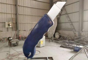 街頭剪刀雕塑廠家 大型別墅區(qū)擺件 創(chuàng)意不銹鋼剪刀雕塑廠