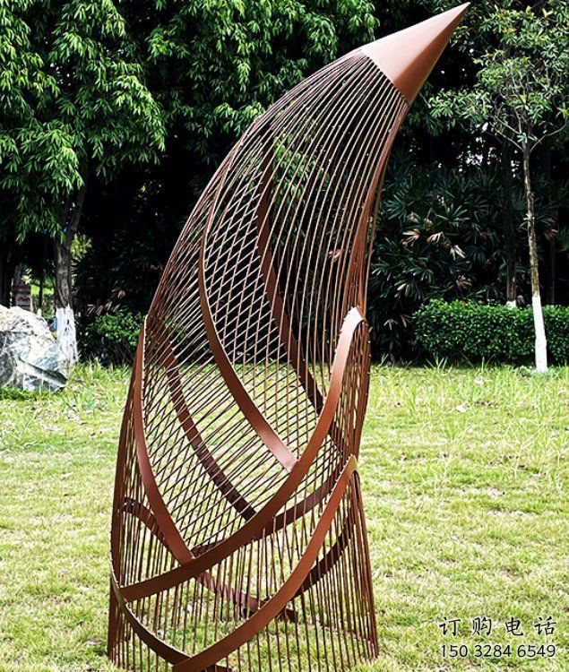 歐式竹筍雕塑廠家 抽象擺件 拉絲不銹鋼竹筍雕塑廠