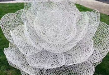 鏤空月季花雕塑廠家 園林小品 大型不銹鋼月季花雕塑廠