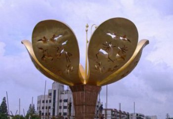 廣場花瓣雕塑廠家 公園小品 戶外不銹鋼花瓣雕塑廠