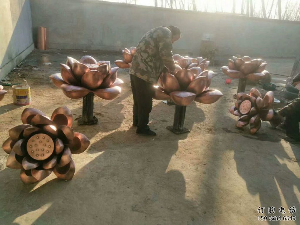 大型水蓮雕塑廠家 鍛造小品 現(xiàn)代不銹鋼水蓮雕塑工廠