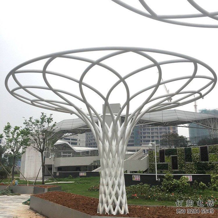 鏤空樹冠雕塑廠家 園林廣場小品  大型不銹鋼樹冠雕塑廠