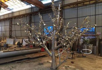 廣場楓樹雕塑廠家 創意小品 大型不銹鋼楓樹雕塑廠