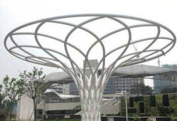鏤空樹冠雕塑廠家 園林廣場小品  大型不銹鋼樹冠雕塑廠
