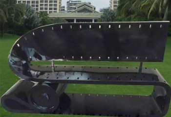 拉絲膠卷雕塑廠家 鏤空創意擺件 別墅區不銹鋼膠卷雕塑廠