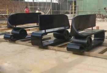 抽象膠卷雕塑廠家 現(xiàn)代小品 戶外不銹鋼膠卷雕塑廠