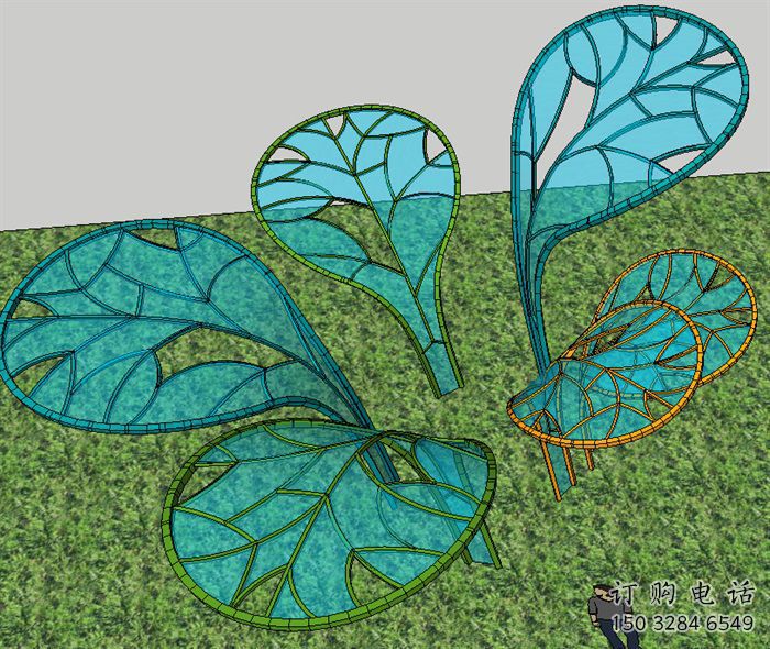 抽象芭蕉葉雕塑廠家 創(chuàng)意廣場(chǎng)小品 戶外不銹鋼芭蕉葉雕塑工廠