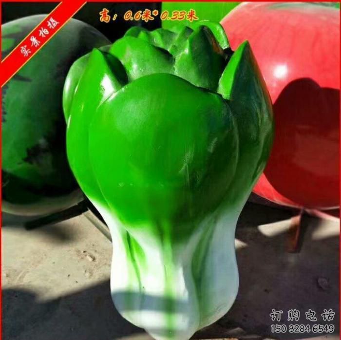現(xiàn)代白菜雕塑廠家 大型別墅區(qū)擺件 仿真不銹鋼白菜雕塑價(jià)格