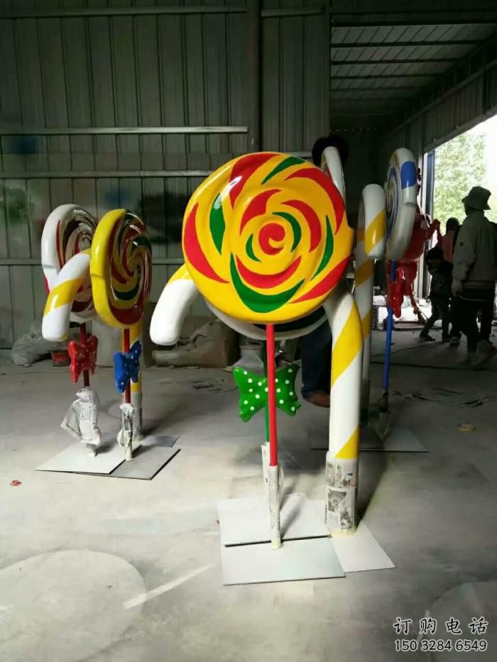 中式棒棒糖雕塑廠家 創(chuàng)意小品 游樂場棒棒糖雕塑廠