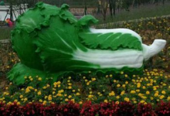 仿古白菜雕塑廠家 草地小品 房地產(chǎn)不銹鋼白菜雕塑廠