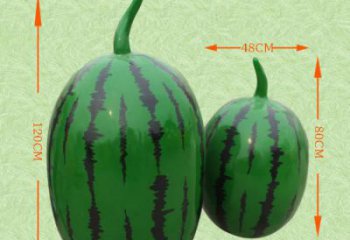 歐式西瓜雕塑廠家 抽象擺件 創(chuàng)意不銹鋼西瓜雕塑工廠