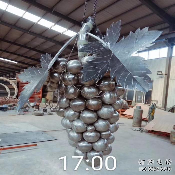 仿真葡萄雕塑廠家 現代擺件 鏡面葡萄雕塑廠