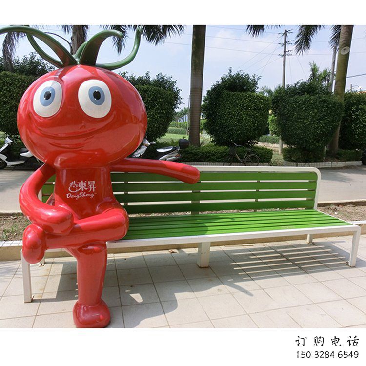 彩繪番茄雕塑廠家 公園廣場擺件 街頭番茄雕塑廠